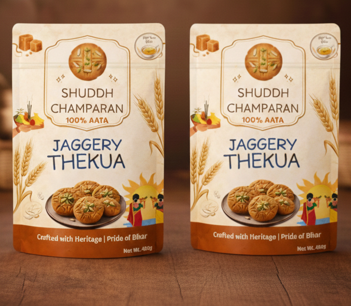 Handmade Gud (Jaggery) Thekua with Desi Ghee 800g